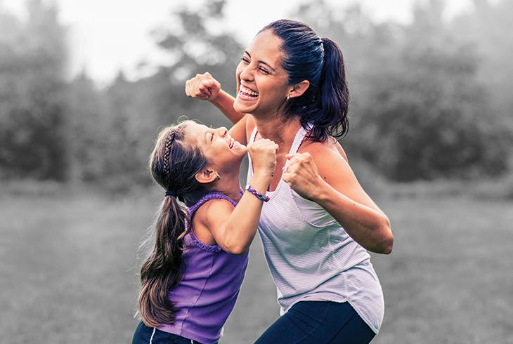 Mom and Daughter Dancing