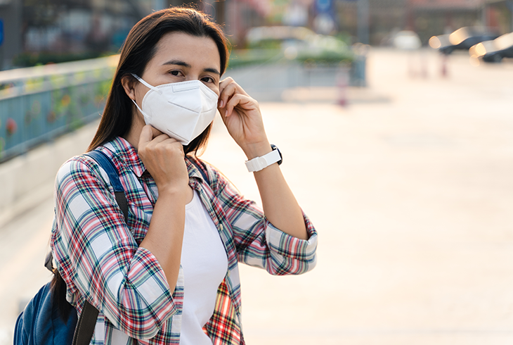 girl with mask